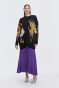 Load image into Gallery viewer, Satin Flared Skirt - Purple
