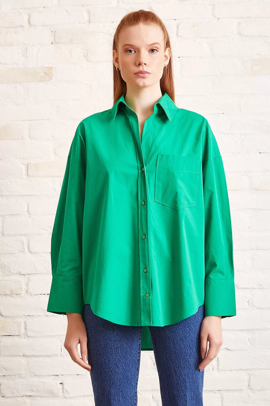 Classic Poplin shirt - Green