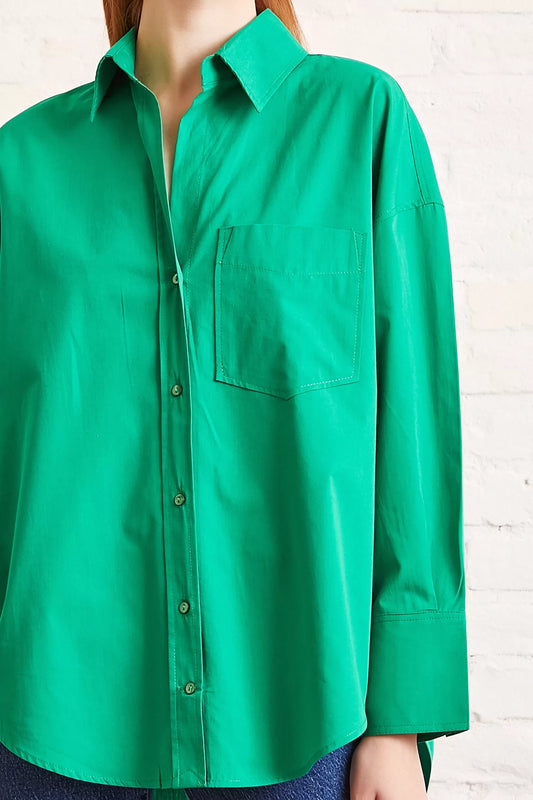 Classic Poplin shirt - Green