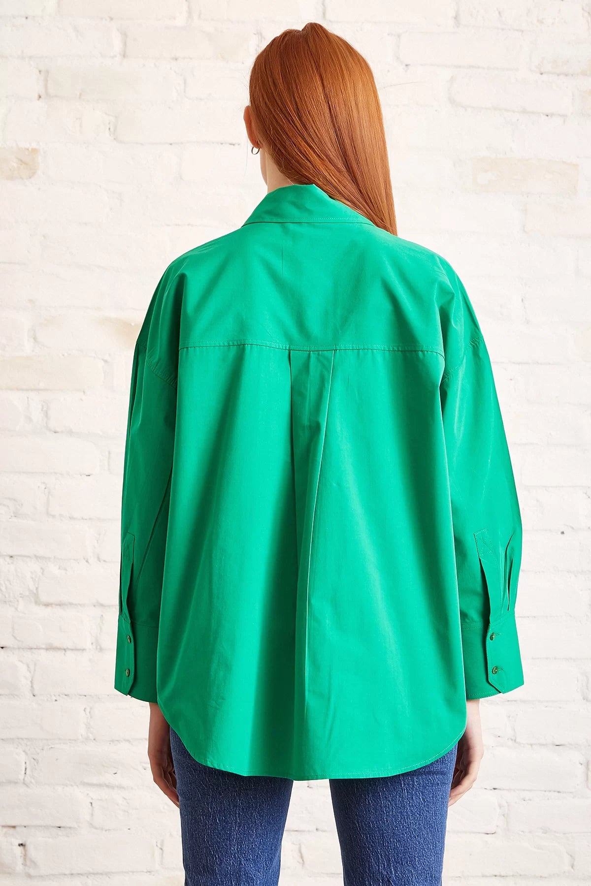 Classic Poplin shirt - Green