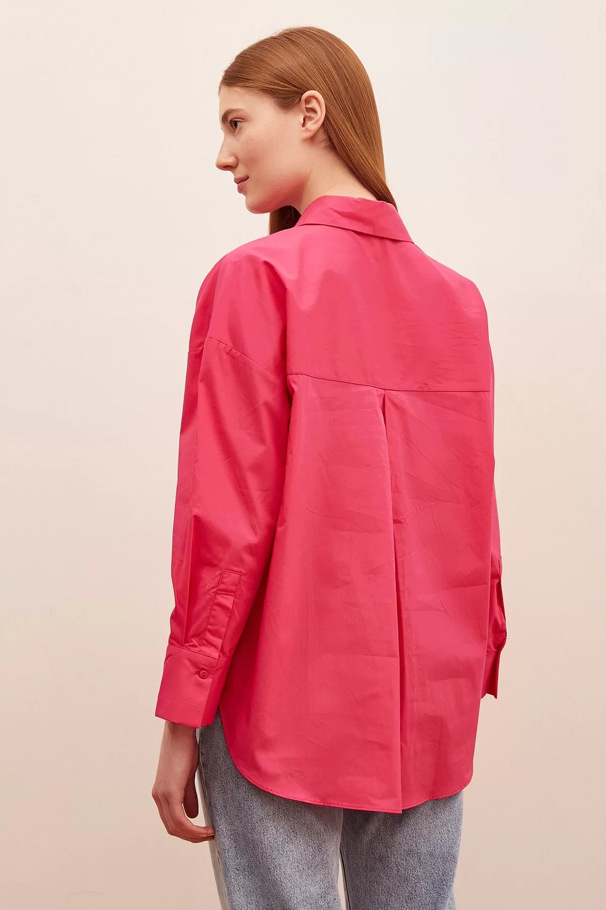 Classic Poplin shirt - Hot Pink