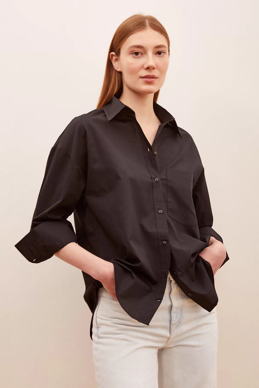 Classic Poplin shirt - Black