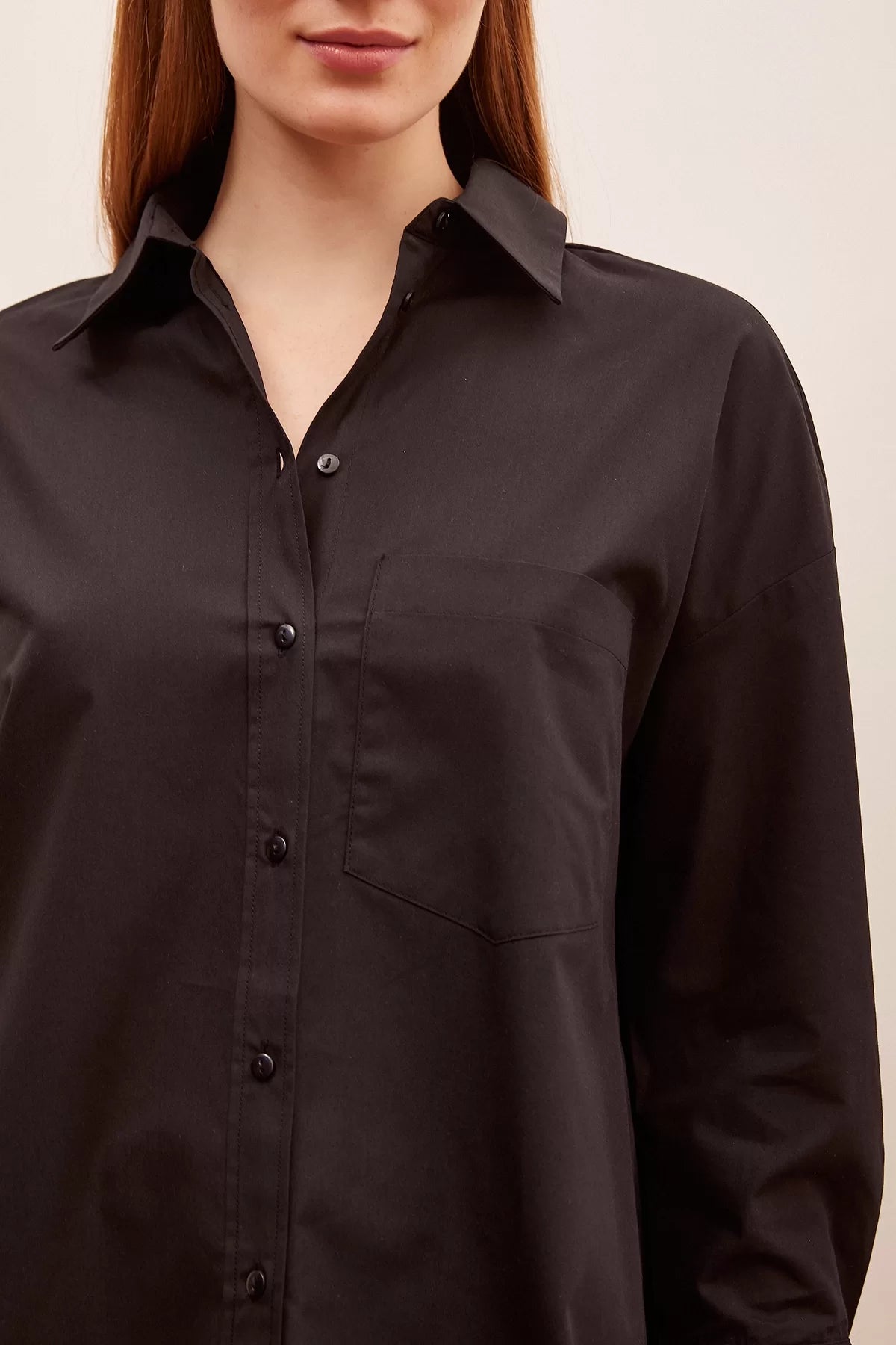 Classic Poplin shirt - Black