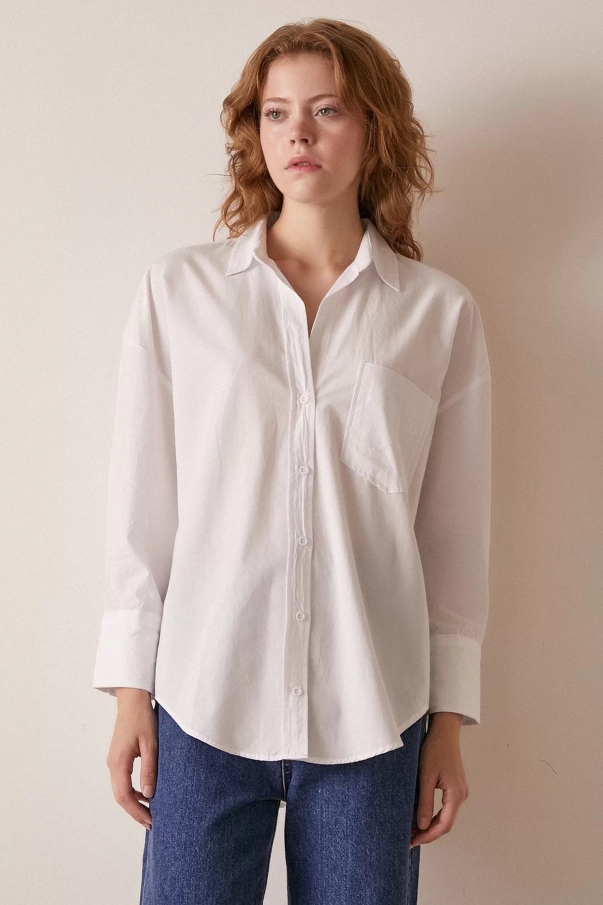 Classic Poplin shirt - White