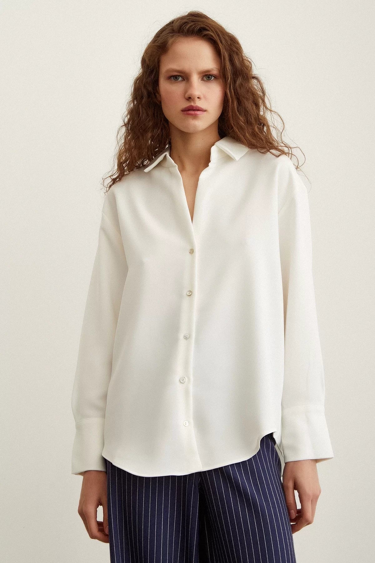 Silky shirt - White