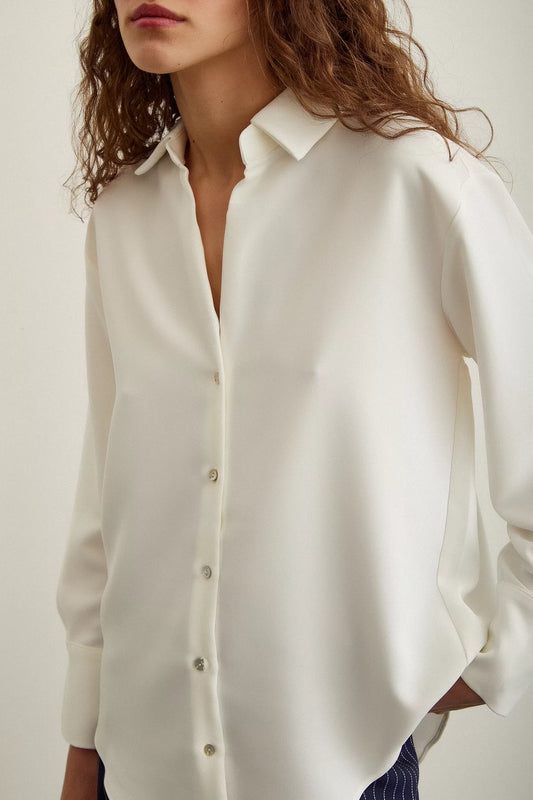 Silky shirt - White