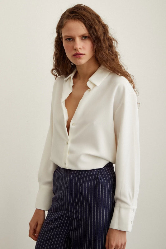 Silky shirt - White